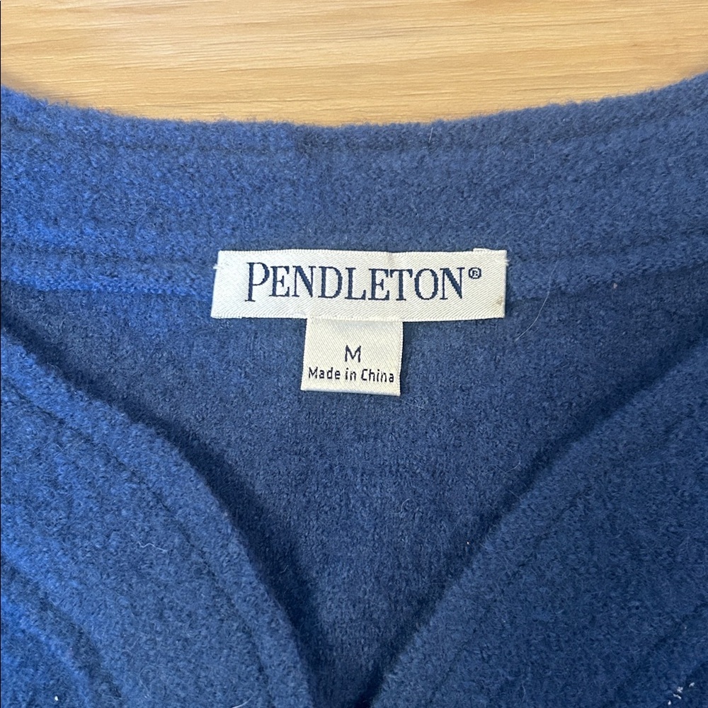 Pendleton Button Down Merino Wool Sweater - image 3